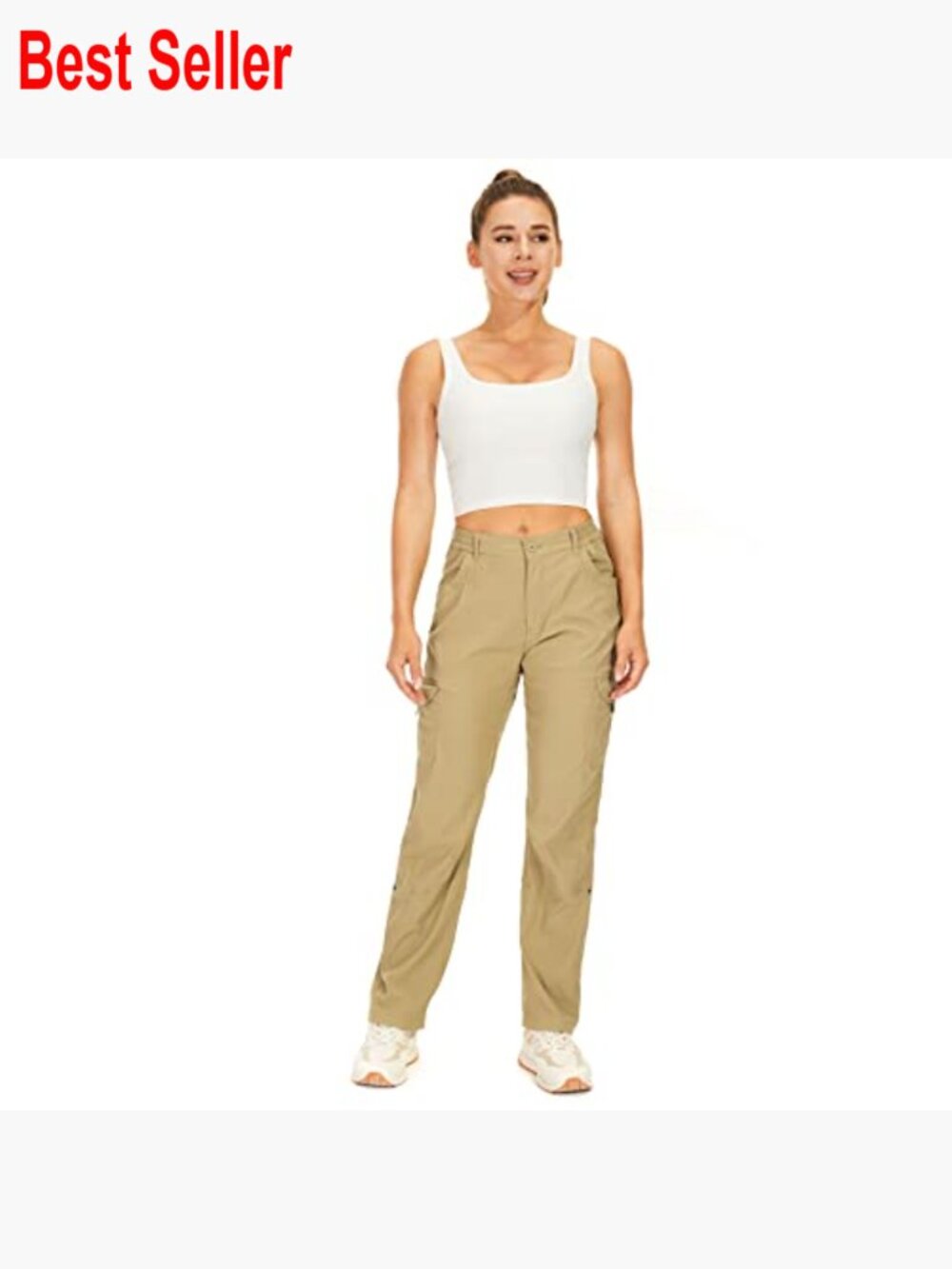 Convertible Hiking Cargo Pants Quick Dry UPF50+ Waterproof Capri - Picture 7 of 7